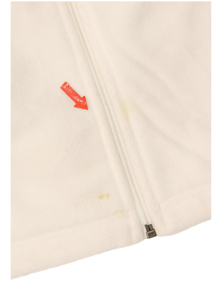 Marks & Spencer Fleecejakke til kvinder UK 16 Stor hvid polyester