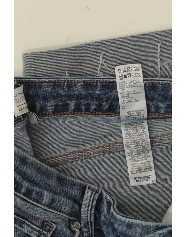 Marks & Spencer Womens Harper Straight Jeans UK 16 Large W32 L25 Blue