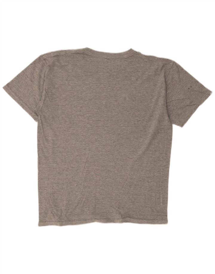 Vans Herre grafisk T-shirt Top Medium Grey Flecked Bomuld