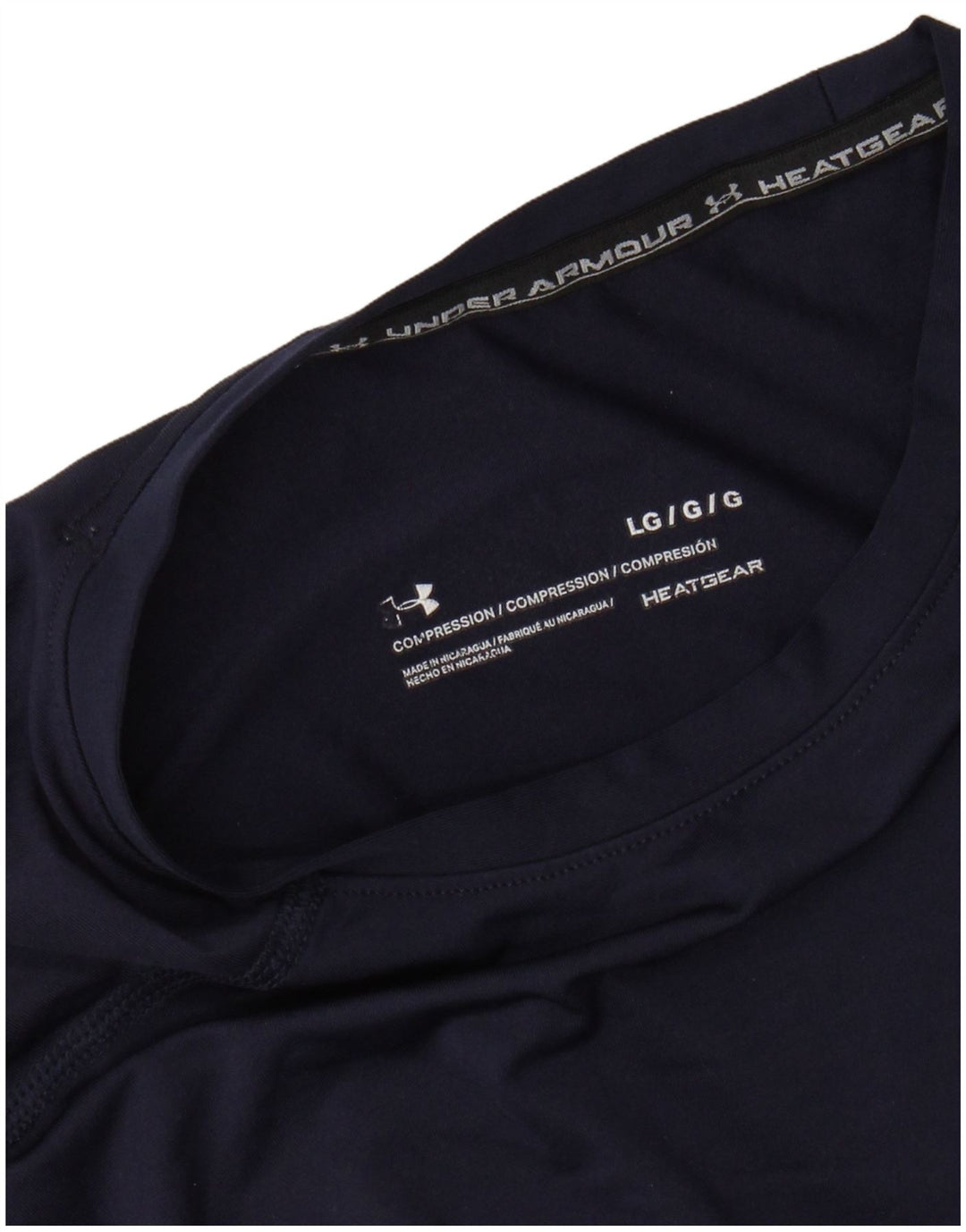 UNDER ARMOUR Dame Heat Gear Vest Top UK 14 Large Navy Blue