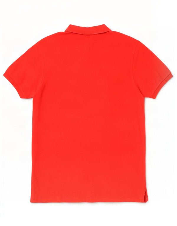 Polo Ralph Lauren Herre Custom Fit Polo Shirt Stor rød bomuld