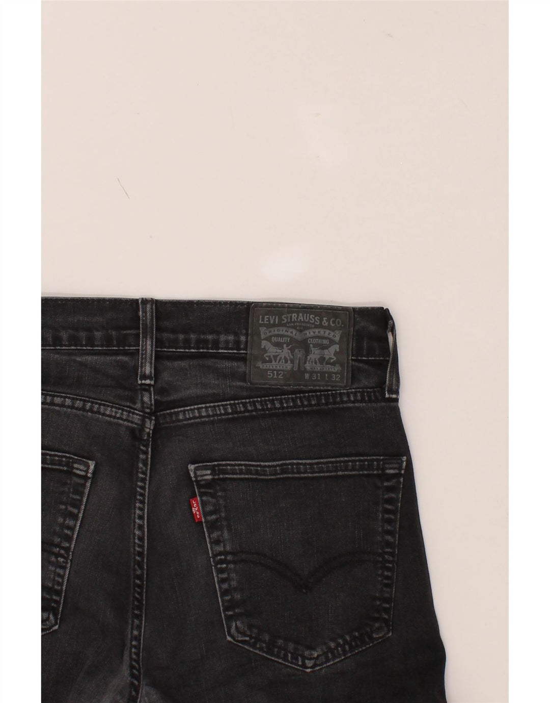 LEVI'S Mens 512 Slim Tapered Jeans W31 L26 Grey Cotton Vintage Levi's and Second-Hand Levi's from Messina Hembry 