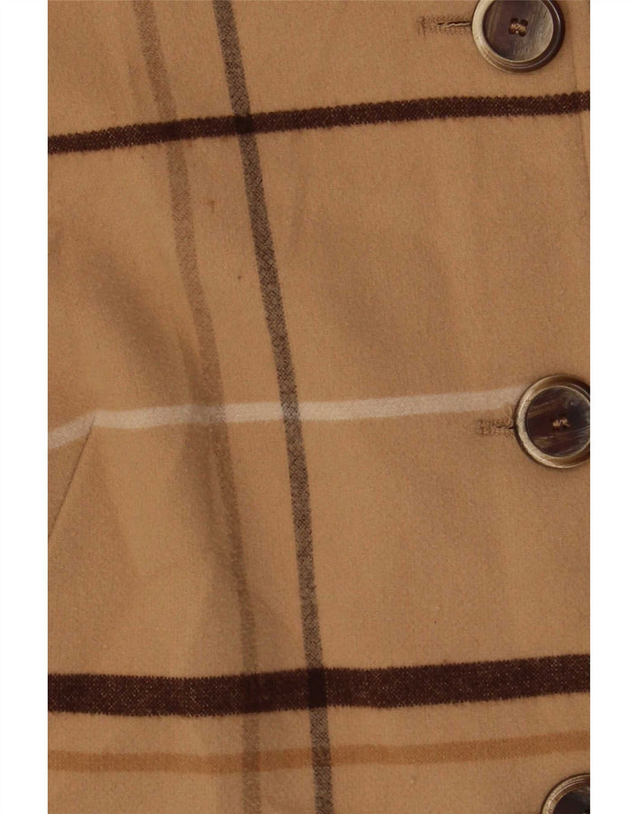 Marks & Spencer Dameoverfrakke UK 8 Small Beige Ternet polyester