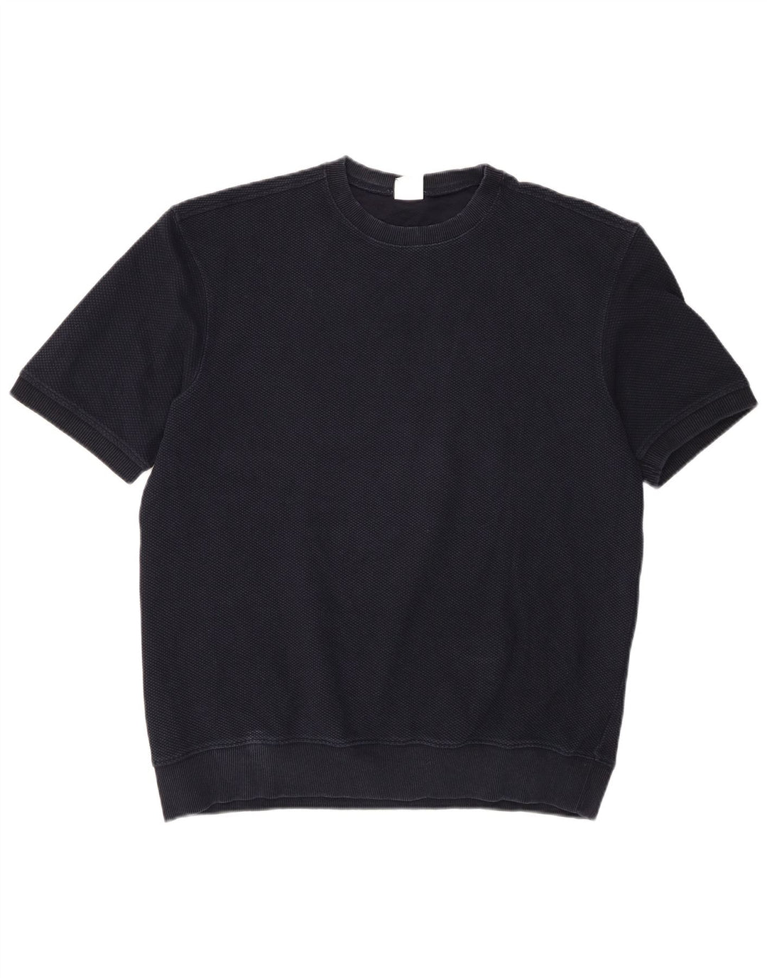 Zara Herre T-Shirt Top Stor Marineblå Bomuld