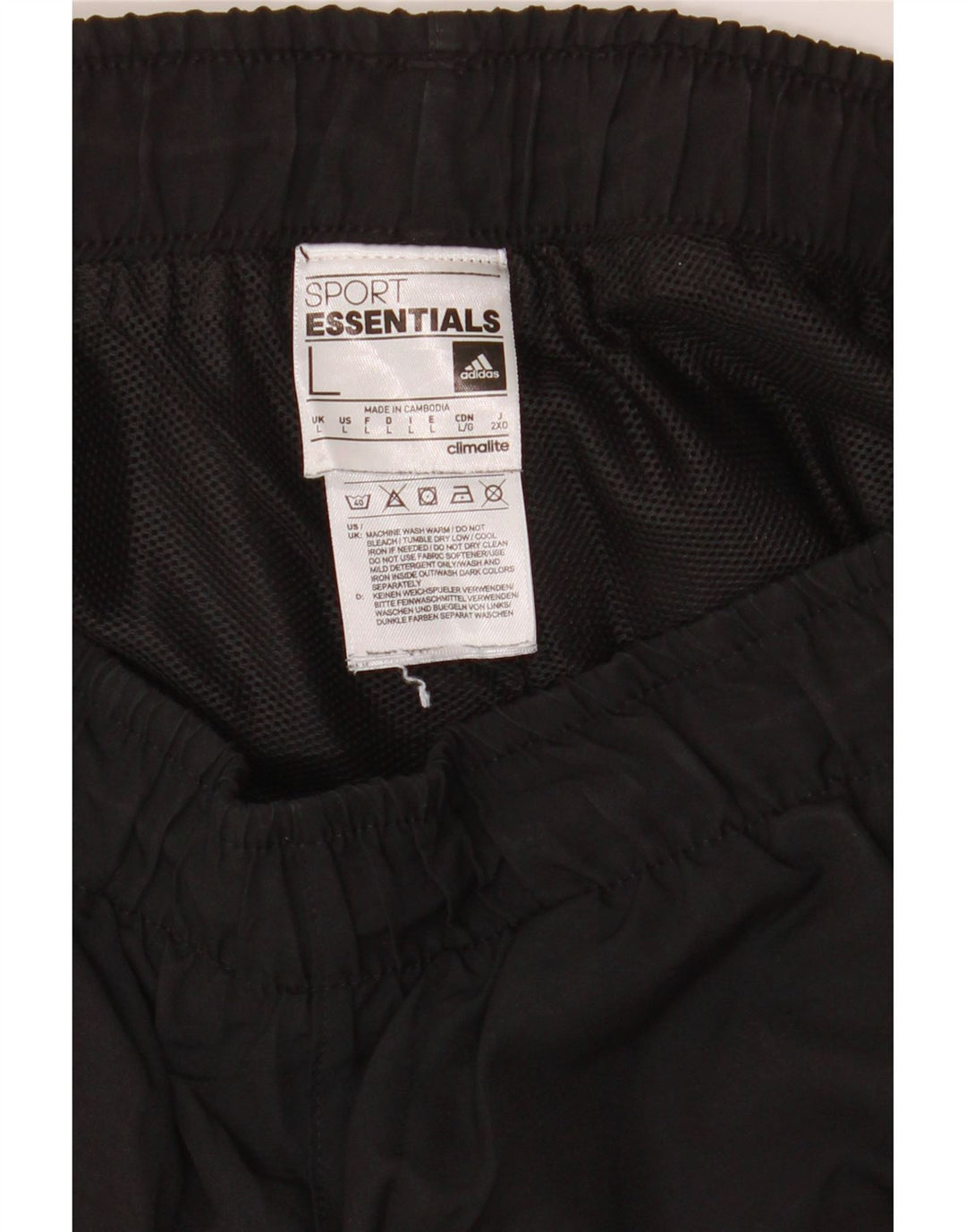 Adidas Herre Climalite Sportshorts Stor sort polyester