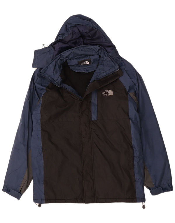 The North Face Herre Hooded Windbreaker Jacket UK 40 Large Black Colourblock