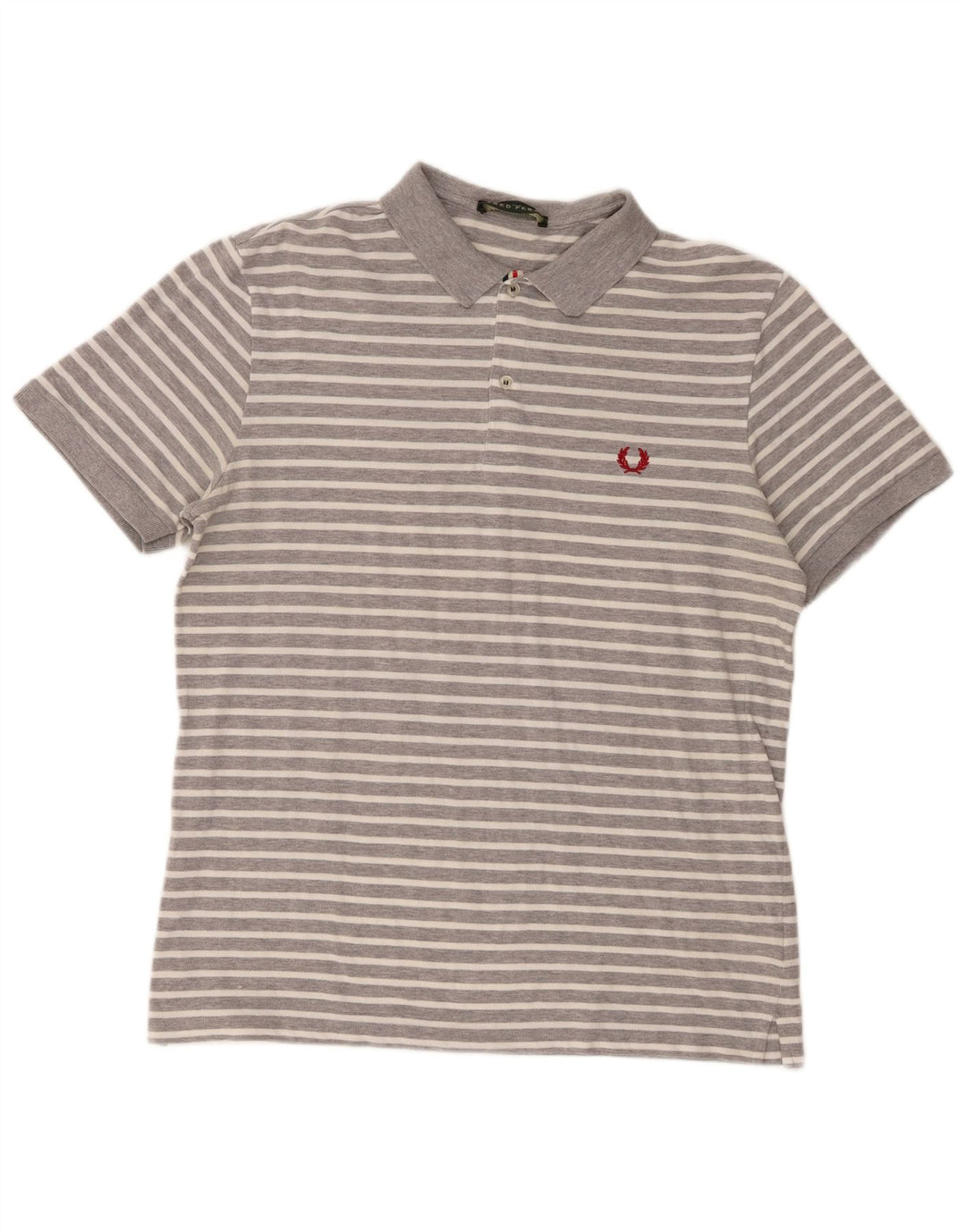 Fred Perry Herre poloskjorte 2XL gråstribet bomuld
