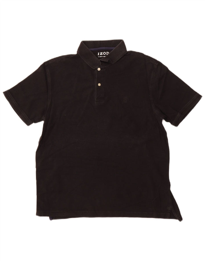 IZOD Polo Shirt til mænd Large Sort