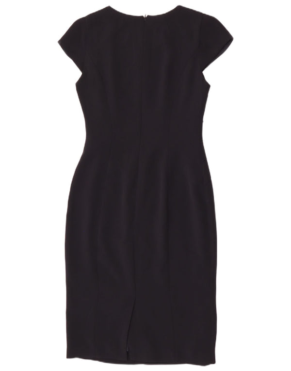 Hobbs Womens Sheath Dress UK 8 Small Black Polyester
