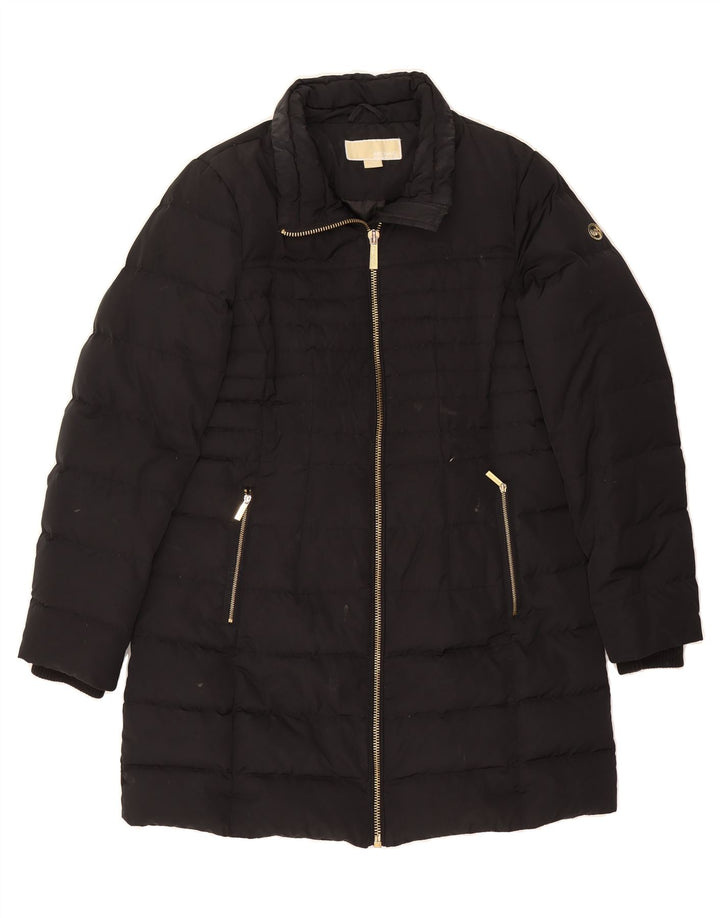 MICHAEL KORS Womens Padded Coat UK 14 Medium Navy Blue Polyester Vintage Michael Kors and Second-Hand Michael Kors from Messina Hembry 