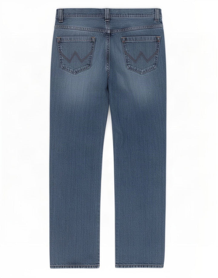 Wrangler Herre Wesley Regular Straight Jeans W36 L32 Blå Bomuld