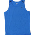 RUSSELL ATHLETIC Mens Training Vest Top UK 38/40 Medium Blue Polyester Vintage Russell Athletic and Second-Hand Russell Athletic from Messina Hembry 