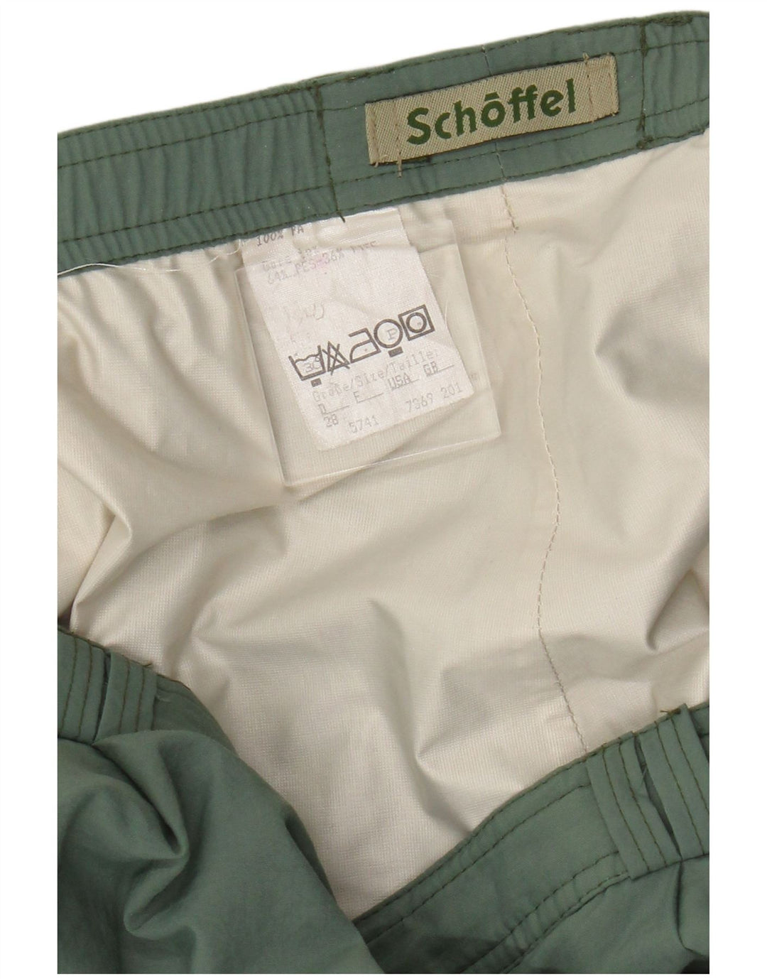 SCHOFFEL Herre Pegged Cargo Bukser W42 L28 Grøn Bomuld