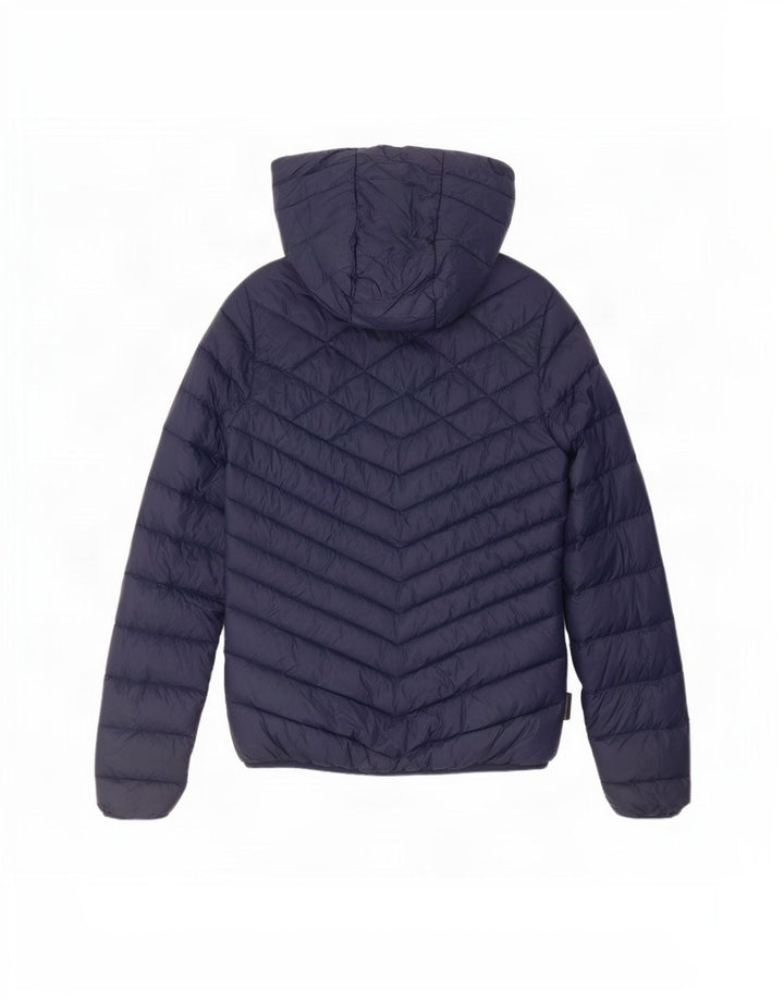 Jack Wolfskin Dame Polstret jakke UK 8/10 Small Navy Blue Nylon