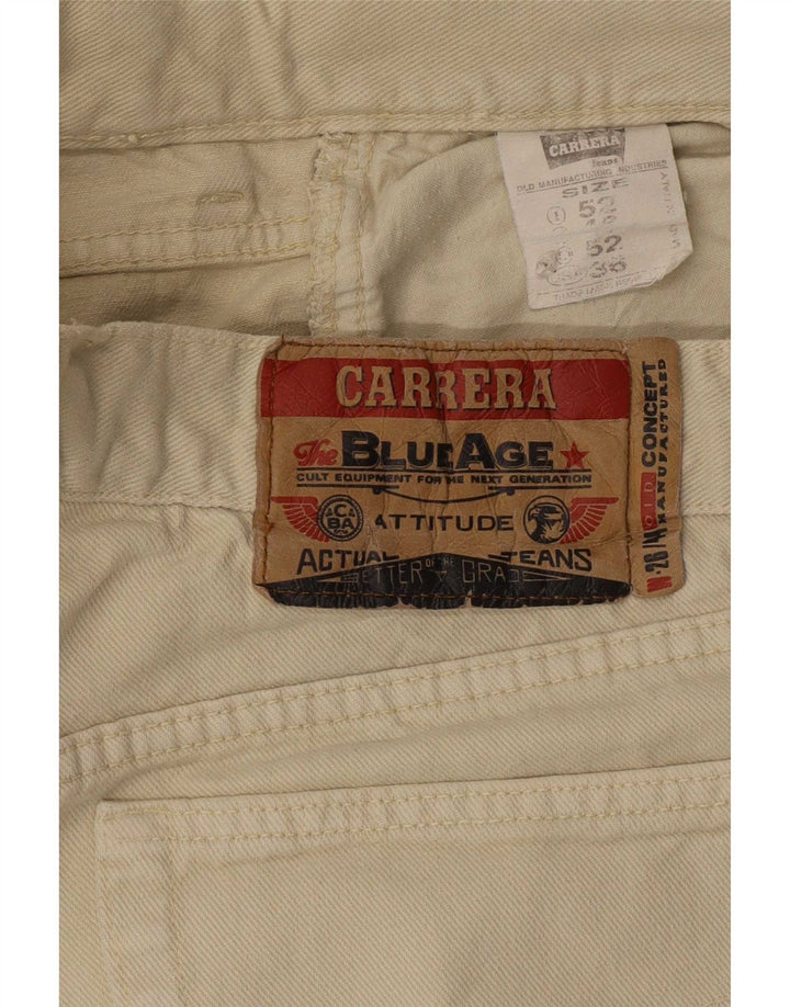 Carrera Straight Jeans til mænd W36 L33 Beige Bomuld