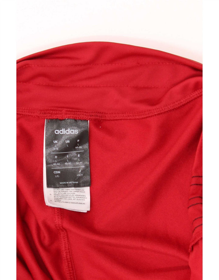 Adidas Træningsdragtsbukser til kvinder UK 16/18 Large Red Polyester