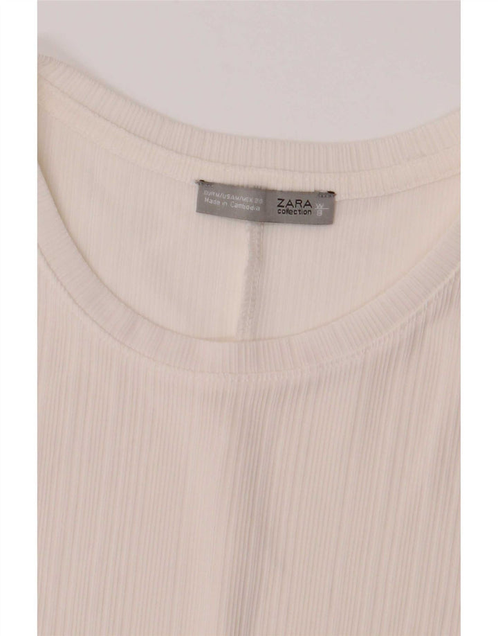 Zara Dame Oversized Top 3/4 ærmer UK 14 Medium Flerfarvet Colourblock