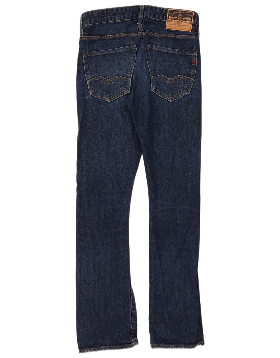 REPLAY Herre Bootcut Jeans W30 L34 Marineblå Bomuld