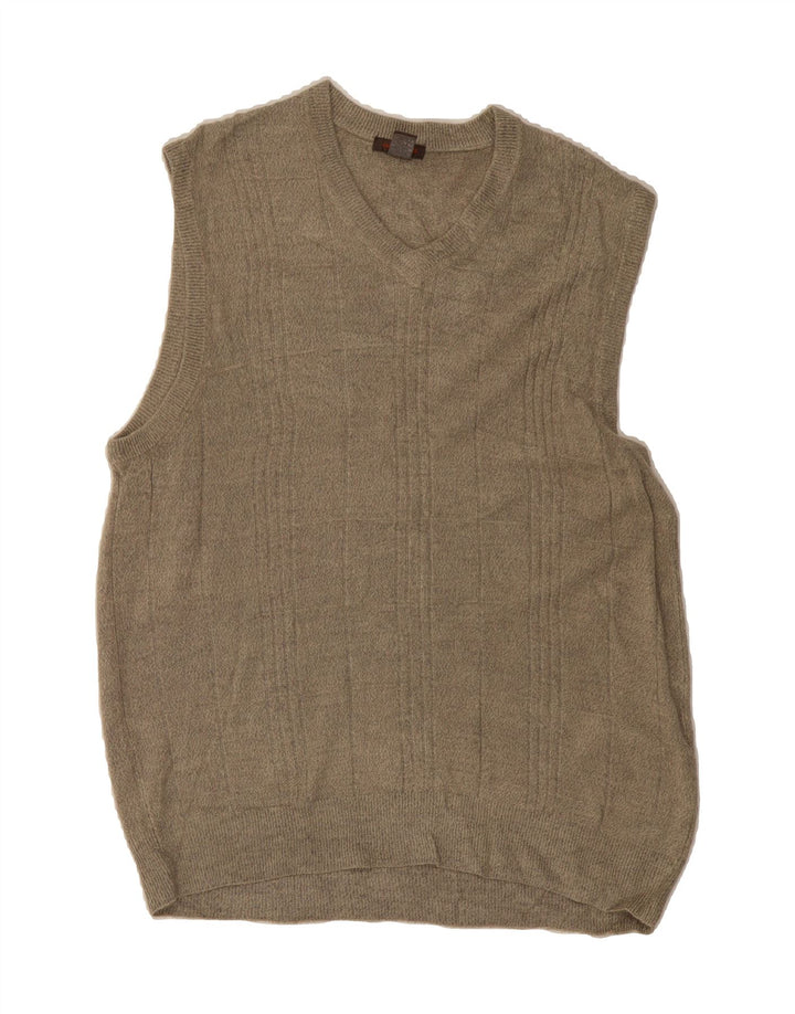DOCKERS Mens Vest Tank Top XL Grey Acrylic Vintage Dockers and Second-Hand Dockers from Messina Hembry 