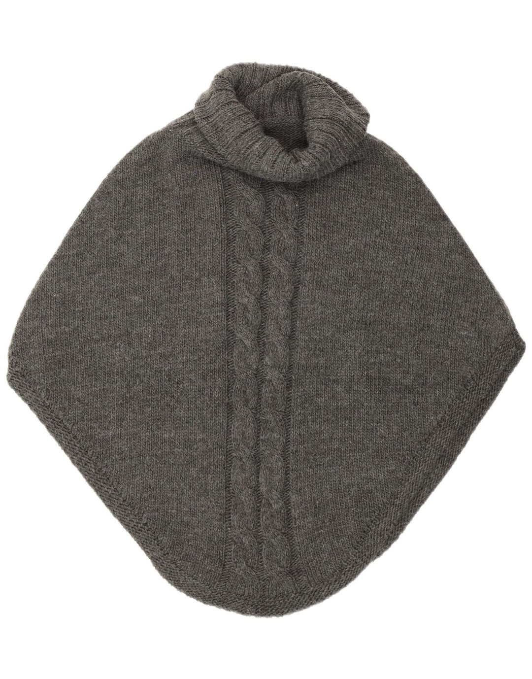 Vintage Dame Poncho Jumper One Size Grå