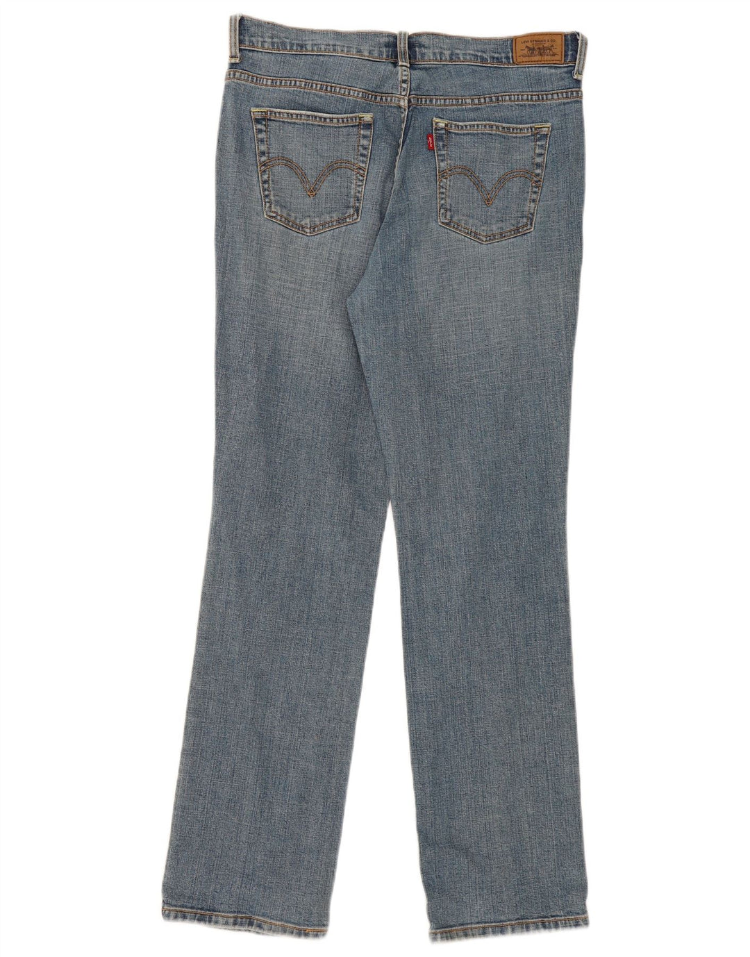 Levi's Dame 505 lige jeans US 10 Large W34 L32 Blå Bomuld