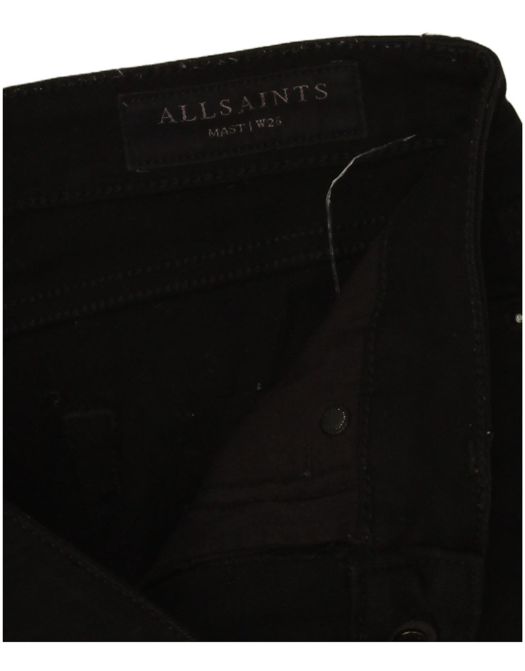 All Saints Dame Skinny Jeans W26 L28 Sort Bomuld