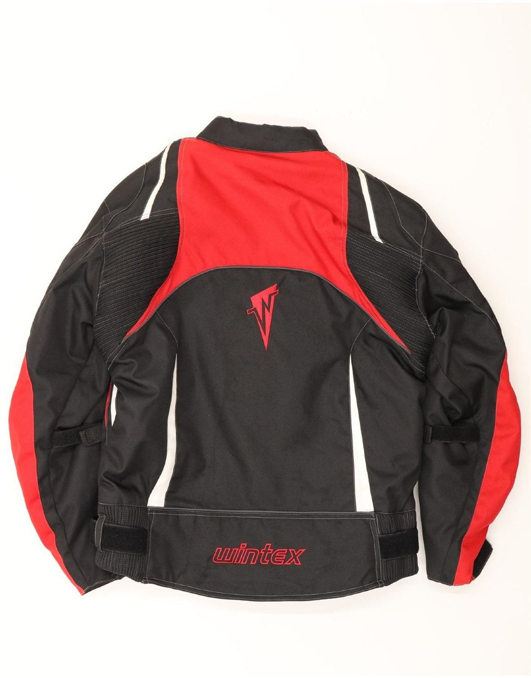 Wintex Herre Motorstyle Graphic Racer Jacket UK 38 Medium Sort Colourblock