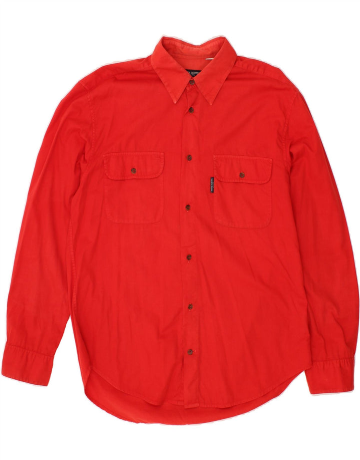 MARINA YACHTING Mens Shirt Size 42 Large Red Cotton Vintage Marina Yachting and Second-Hand Marina Yachting from Messina Hembry 