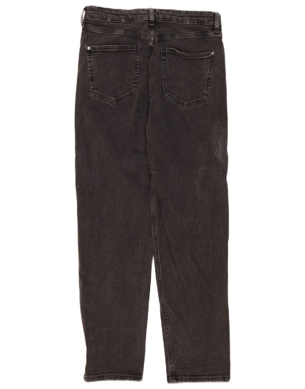 Marks & Spencer Kvinde Kæreste Tapered Jeans UK 12 Medium W30 L29 Grå