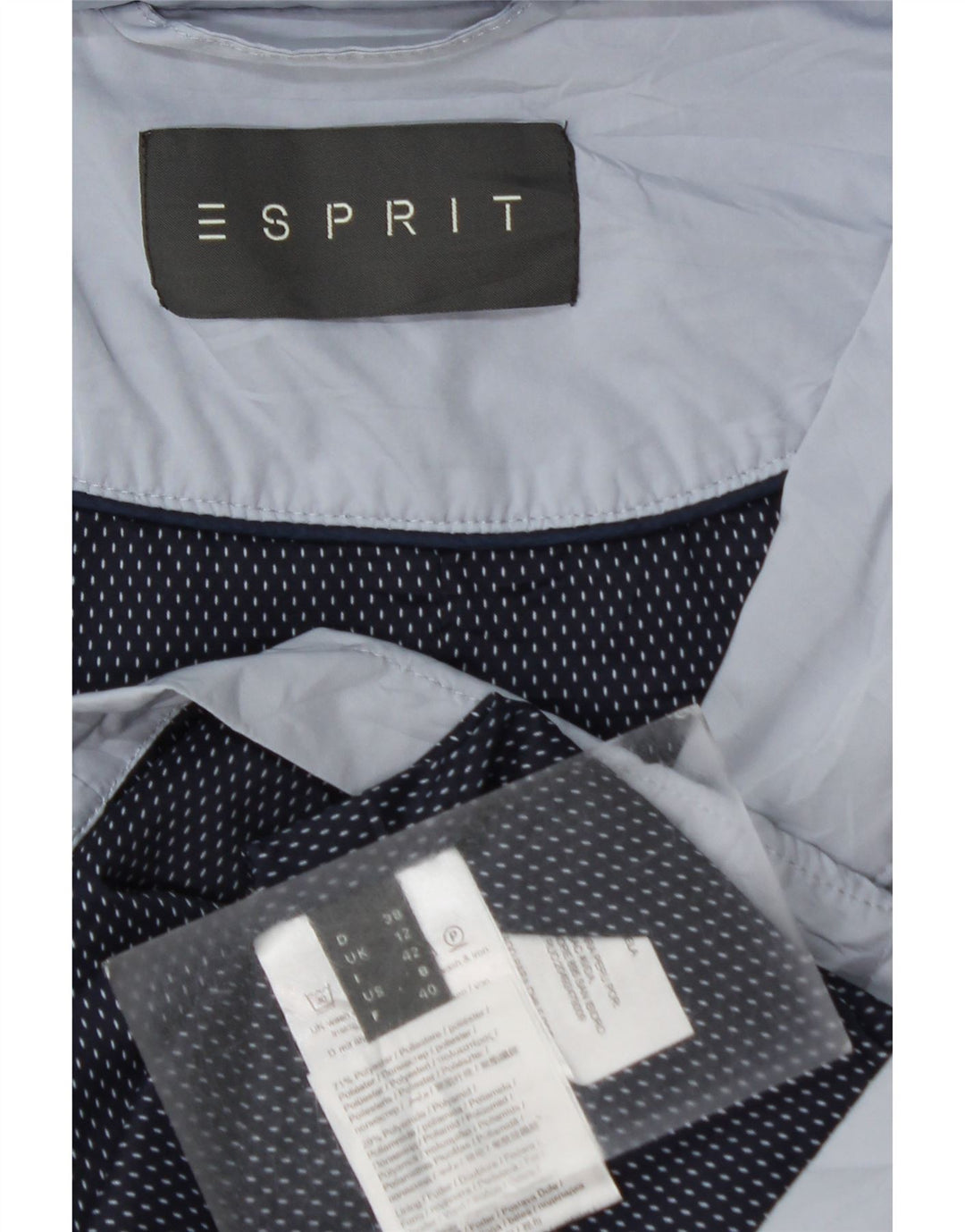 ESPRIT Militærjakke til kvinder UK 12 Medium Blue Polyester