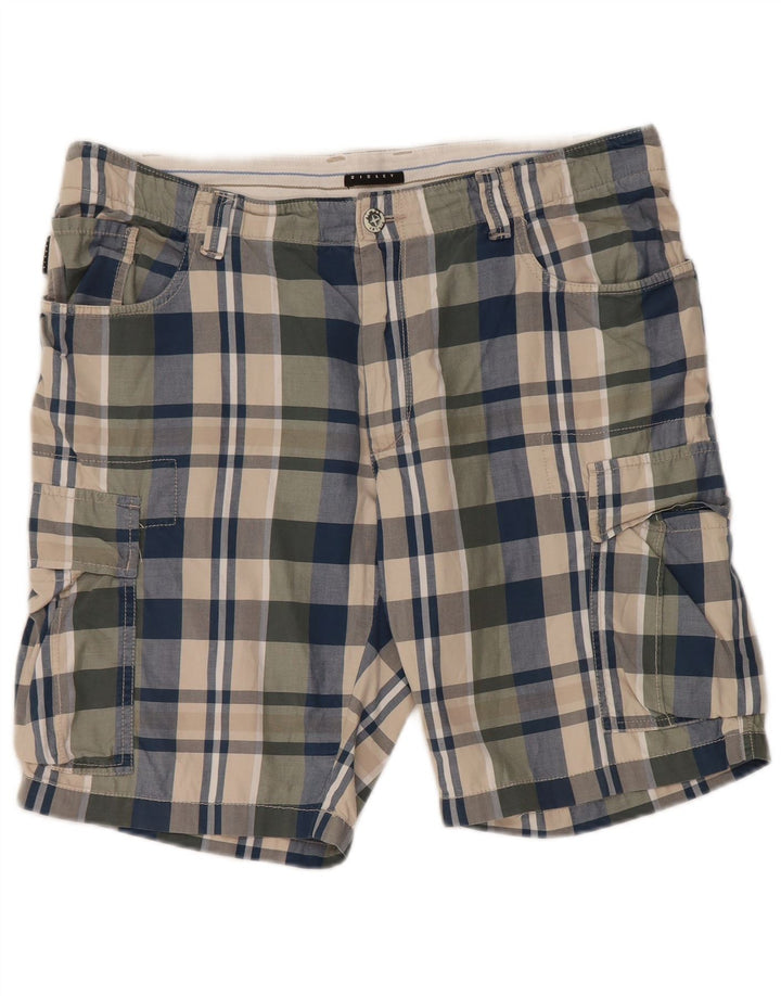 Sisley Herre Cargo Shorts IT 50 Large W36 Flerfarvet ternet bomuld