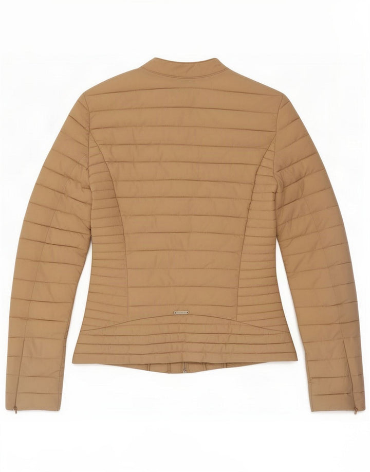 Guess polstret jakke til kvinder UK 4 XS Beige polyurethan