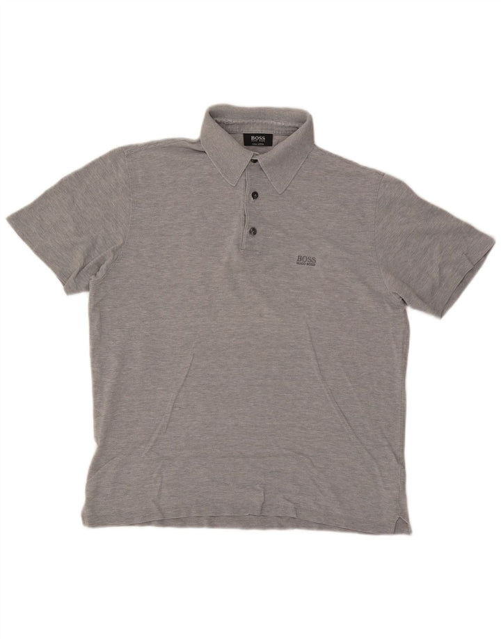 Hugo Boss Herre poloshirt Medium Grey Flecked Bomuld