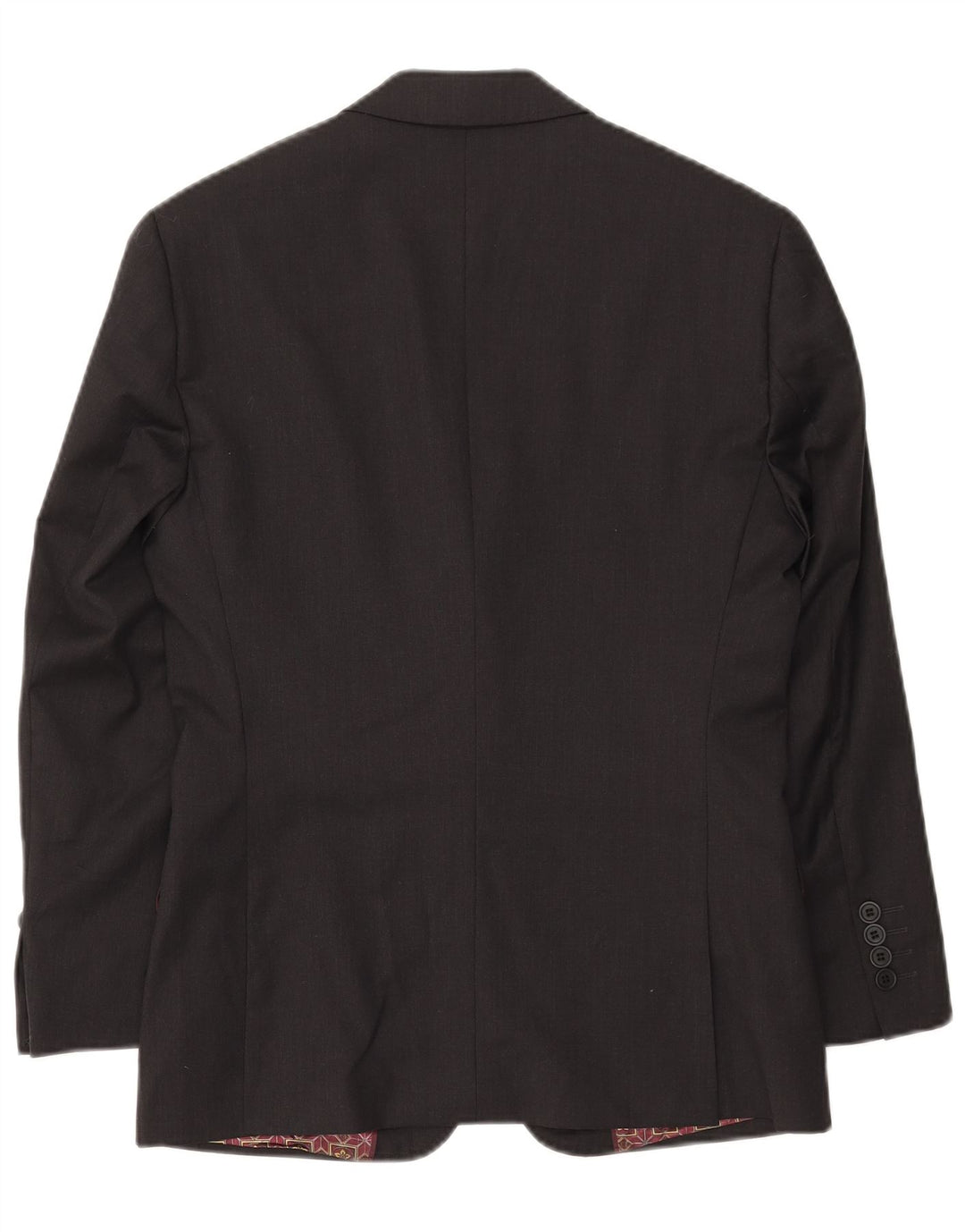 TED BAKER Mens 2 Button Blazer Jacket UK 36 Small Black New Wool