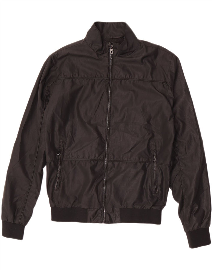 Zara Herre Bomber Jacket UK 36 Small Black Polyester