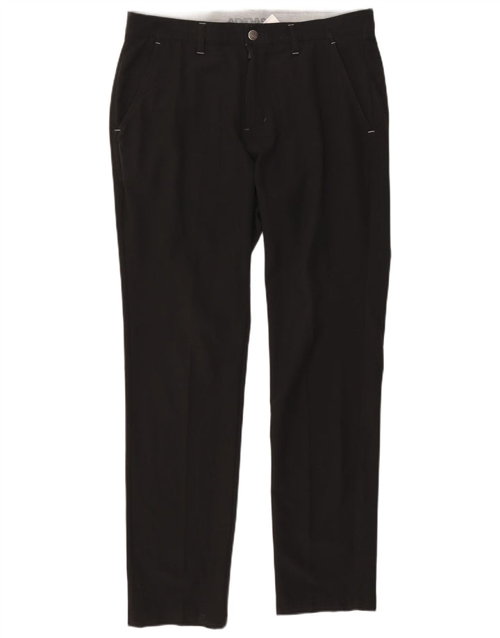 Adidas Straight Chino-bukser til mænd W32 L32 Sort polyester