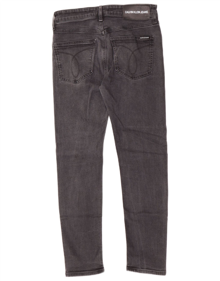 Calvin Klein Herre Slim Jeans W32 L27 Grå Bomuld