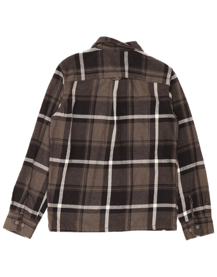 Jack & Jones herre flannelskjorte lille grå ternet bomuld