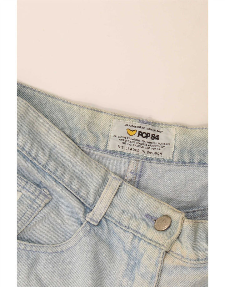 POP 84 denimshorts til kvinder W28 Mellemblå