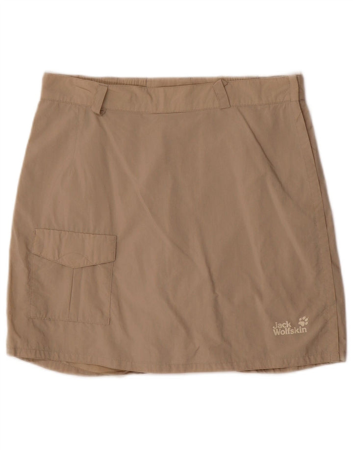 Jack Wolfskin Dame Cargo Shorts UK 10/12 Small W29 Beige Polyamid