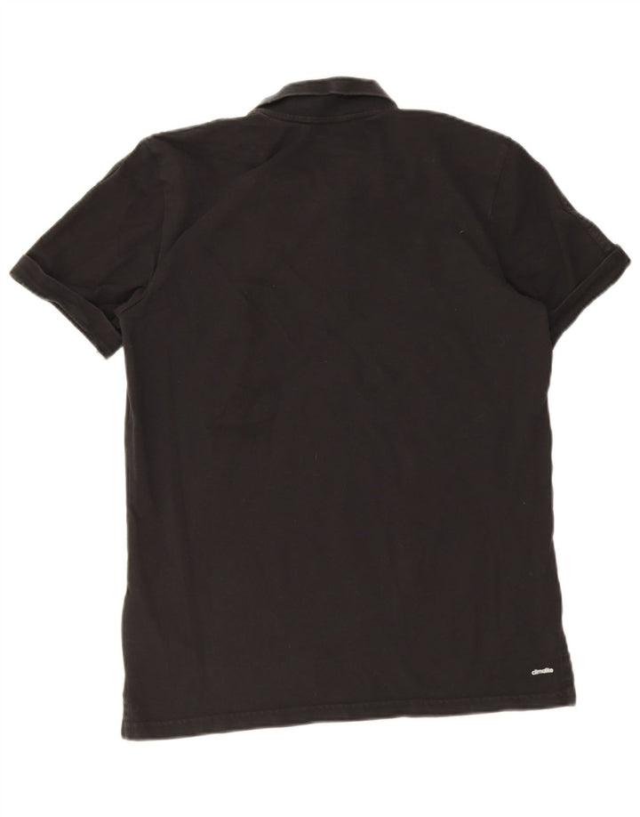 Adidas Herre Climalite Polo Shirt Stor sort bomuld