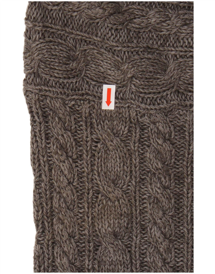 BROADWAY Dame Oversized Boat Neck sweater UK 16 Large Grå Bomuld
