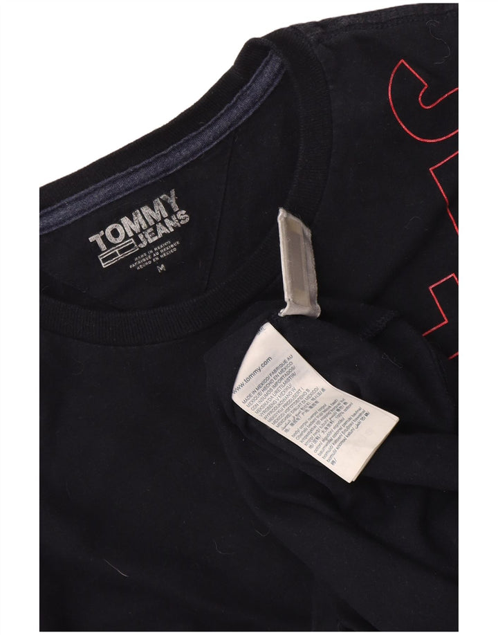 Tommy Hilfiger Herre grafisk T-shirt Top Medium Navyblå Bomuld