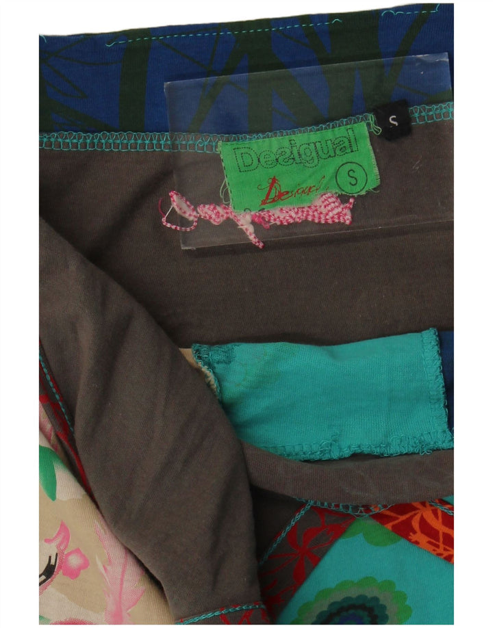 Desigual Kvinders Grafisk Halter Dress UK 8 Small Multicolored Floral