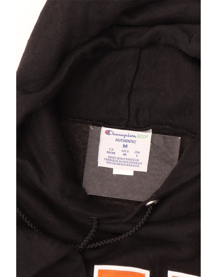 CHAMPION Mens Hoodie Jumper Medium Black