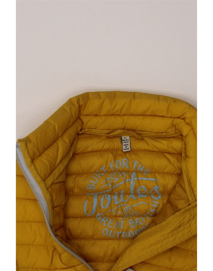 Joules Piger Polstret Gilet 4-5 År Gul Polyamid