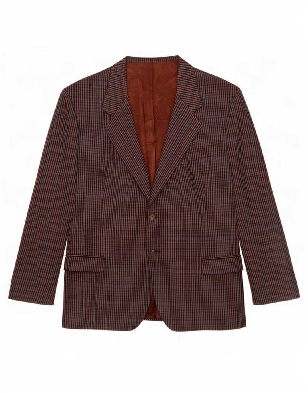 Vintage herre 2-knaps blazerjakke UK 40 Stor flerfarvet Houndstooth