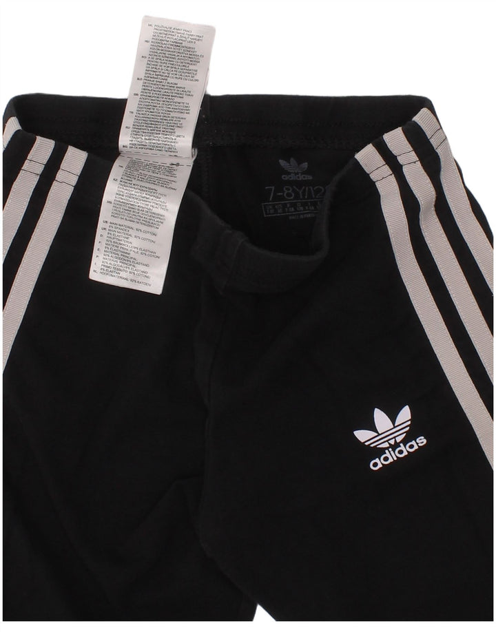 Adidas pigeshorts 7-8 år sort bomuldssport