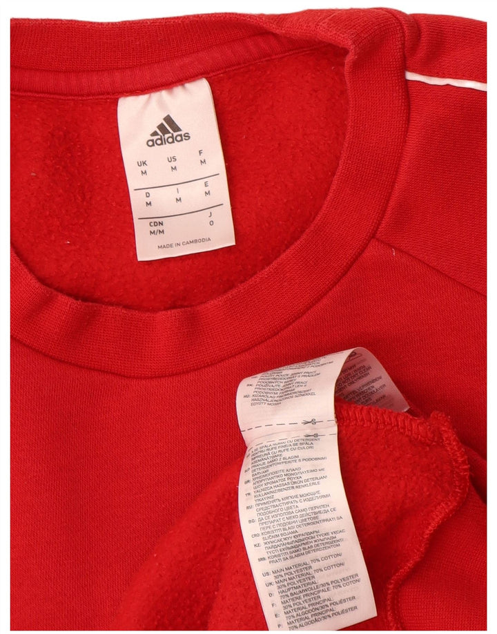 Adidas Grafisk Sweatshirt Jumper Medium Rød Bomuld
