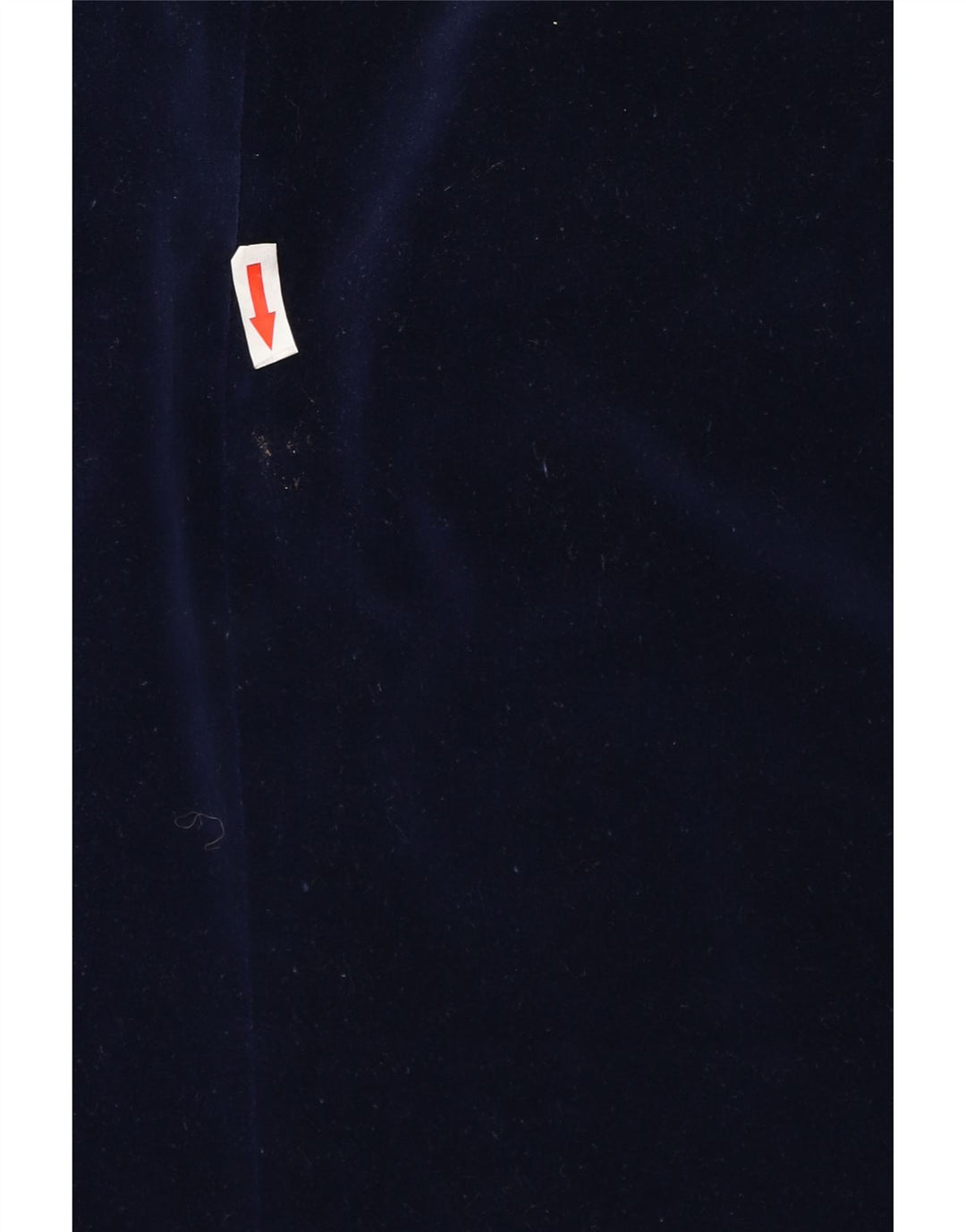 Vintage Herre 2-knaps Velvet Blazer Jacket IT 46 Small Navy Blue Bomuld